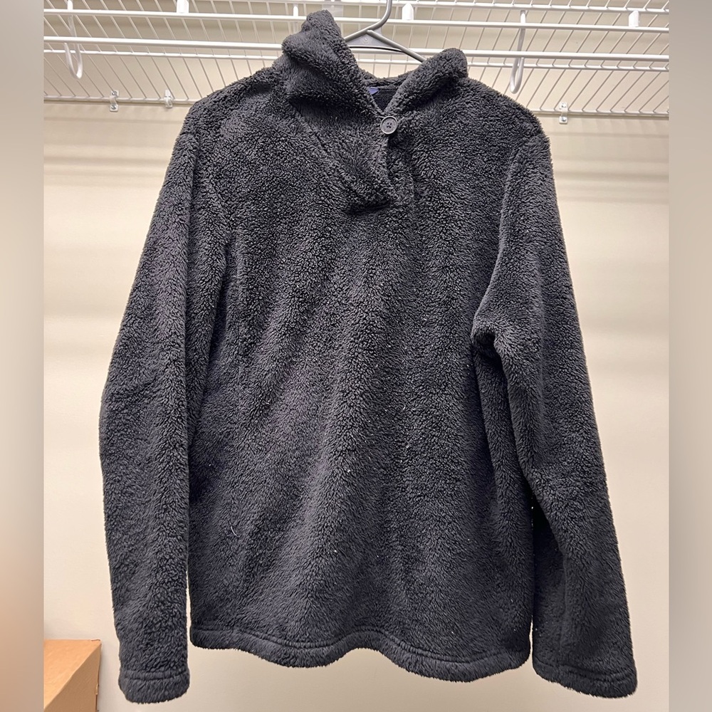 Lands End Fuzzy Pullover XL